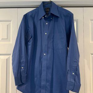 Joseph A. Bank Traveler's Collection Men's Blue Button Down